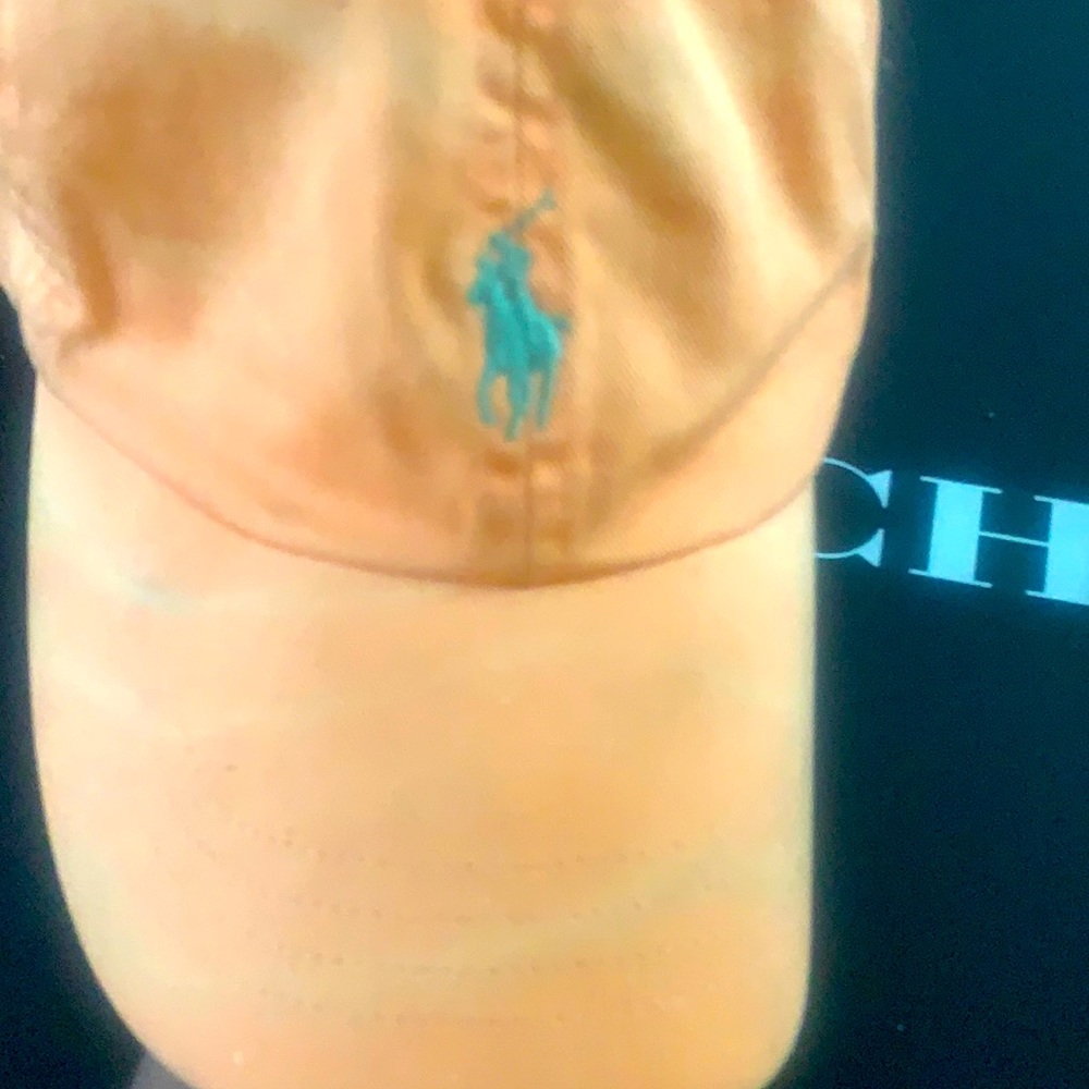 Peach color polo hat